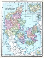 Denmark, World Atlas 1913